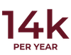 14k per year icon