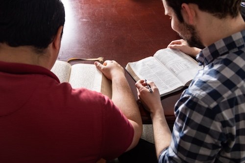 students with bible